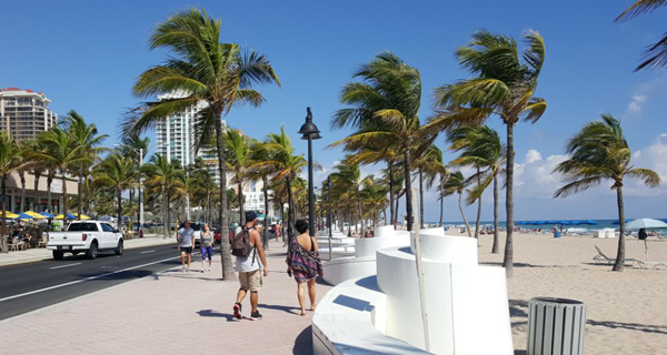 Las Olas praia fort lauderdale