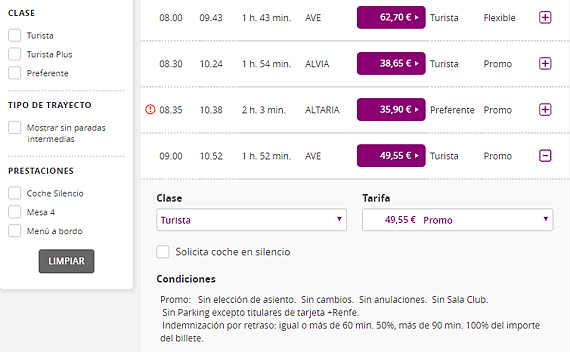 renfe dicas como comprar passagem de trem