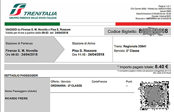 Tela a tela: como comprar passagens de trem na Trenitalia e na Italo Treno 3