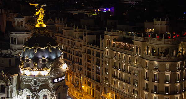 madri circulo bellas artes edificio metropolis vista