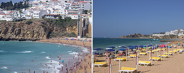 Algarve o que fazer: praias centrais de Albufeira