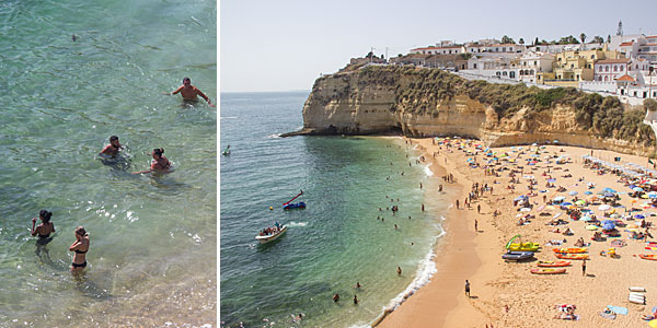 Algarve o que fazer: Praia de Carvoeiro