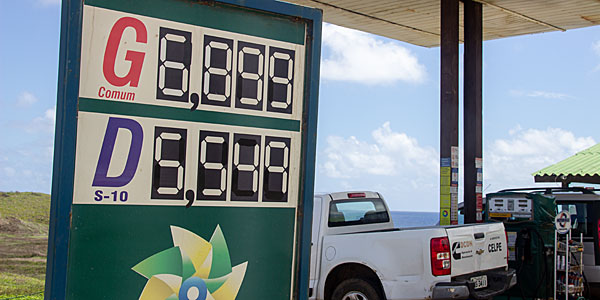 Noronha preço da gasolina
