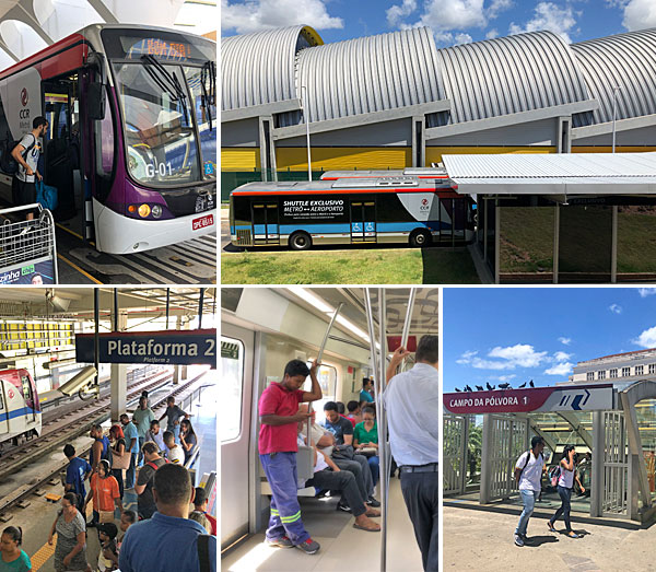 Salvador como sair do aeroporto: metrô