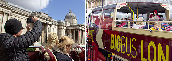 Londres: ônibus hop-on hop-off