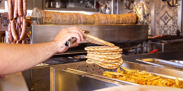 Comida grega: gyros