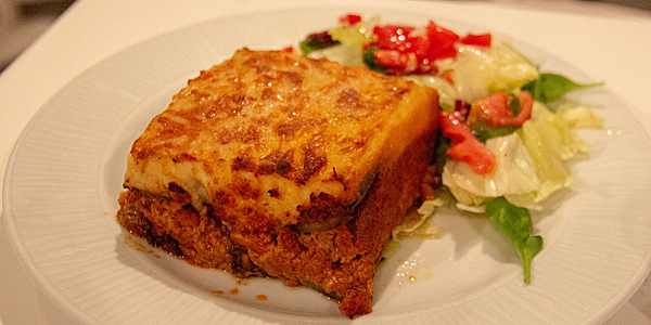 Comida grega: moussaka