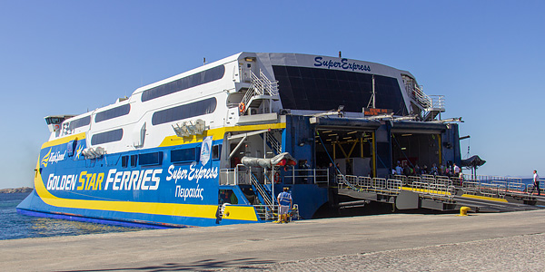 mykonos terminal ferry new port