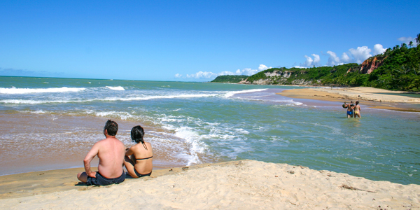 Praia do Espelho: chegada a pé