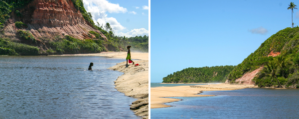 Praia do Satu: lagoas