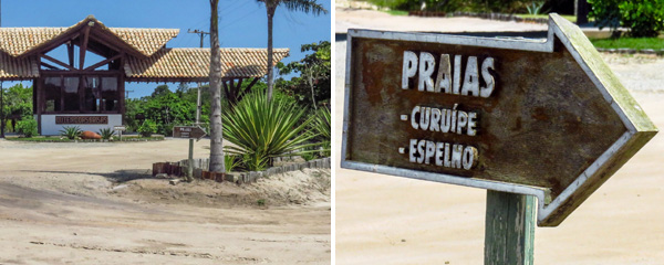 Outeiro das Brisas: guarita e desvio para as praias