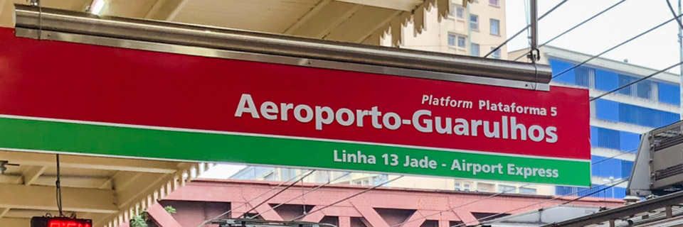 Trem para o aeroporto de Guarulhos