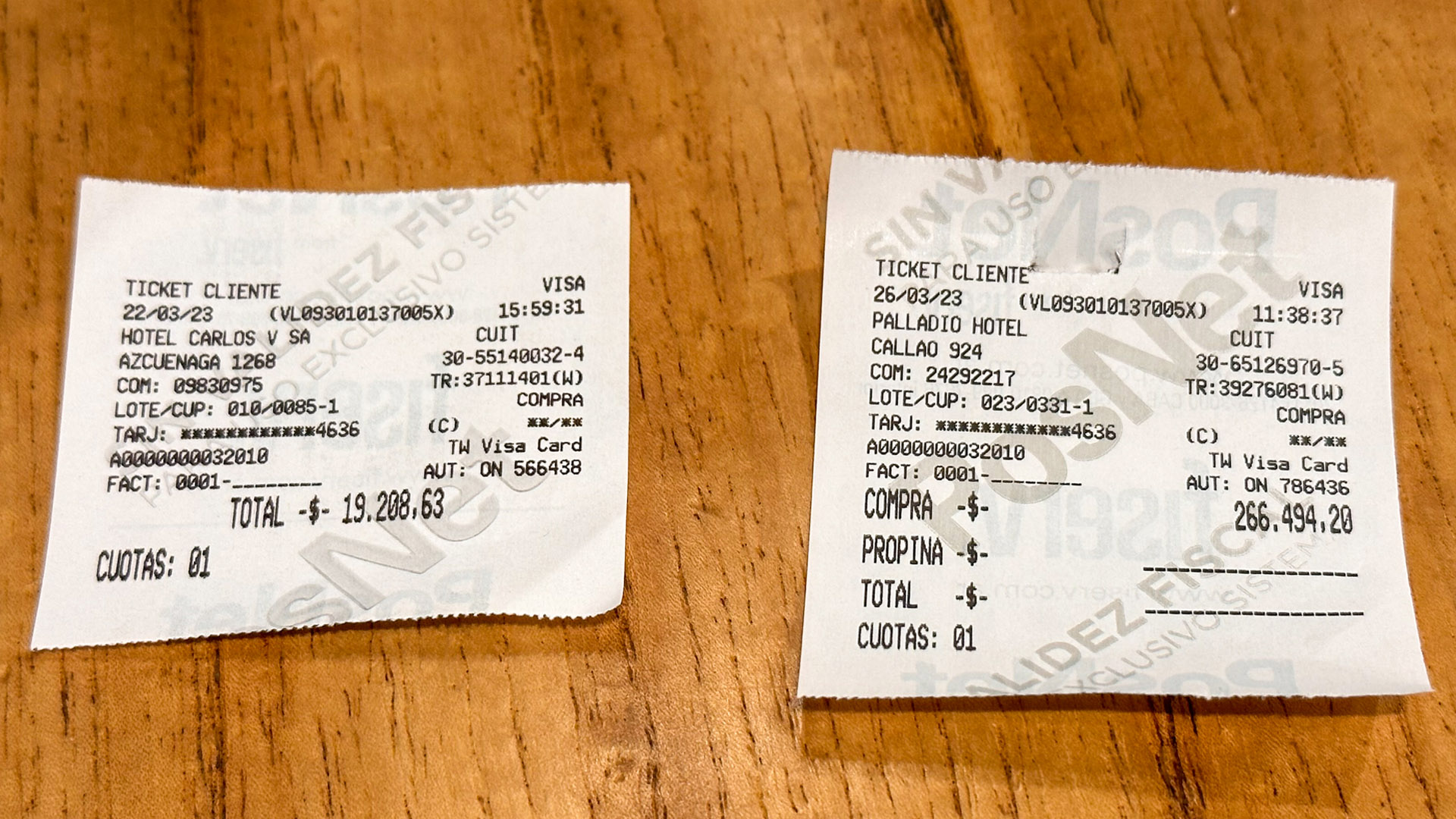 Hotéis pagos em pesos no cartão