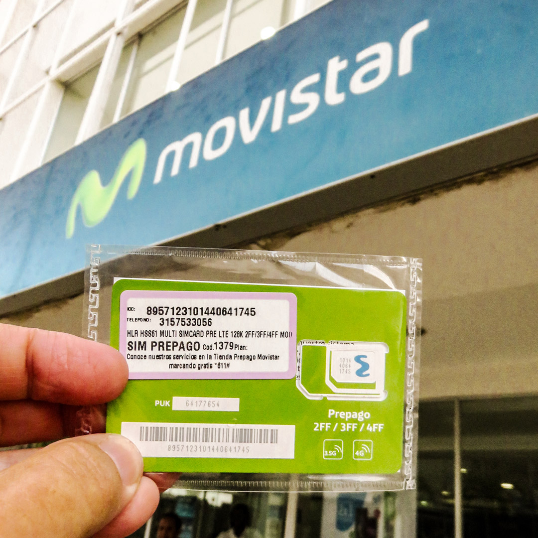 Celular no exterior: chip local na Colômbia