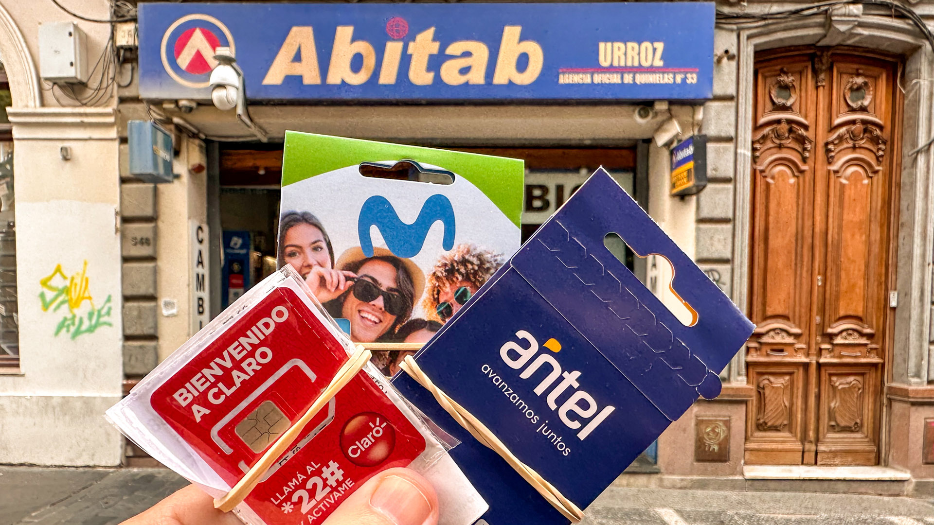 Chip pré-pago no Uruguai: loja Abitab