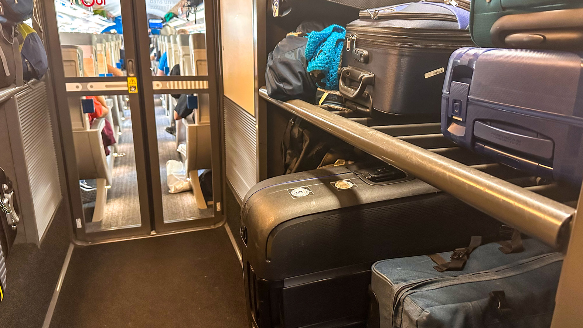 Trem na Europa: bagagem
