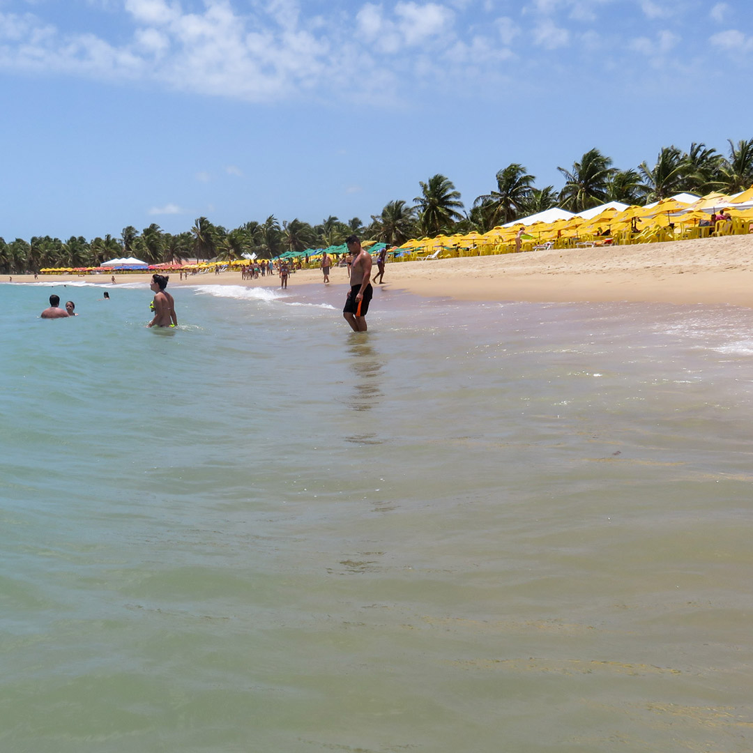 Praia do Gunga: lado mar