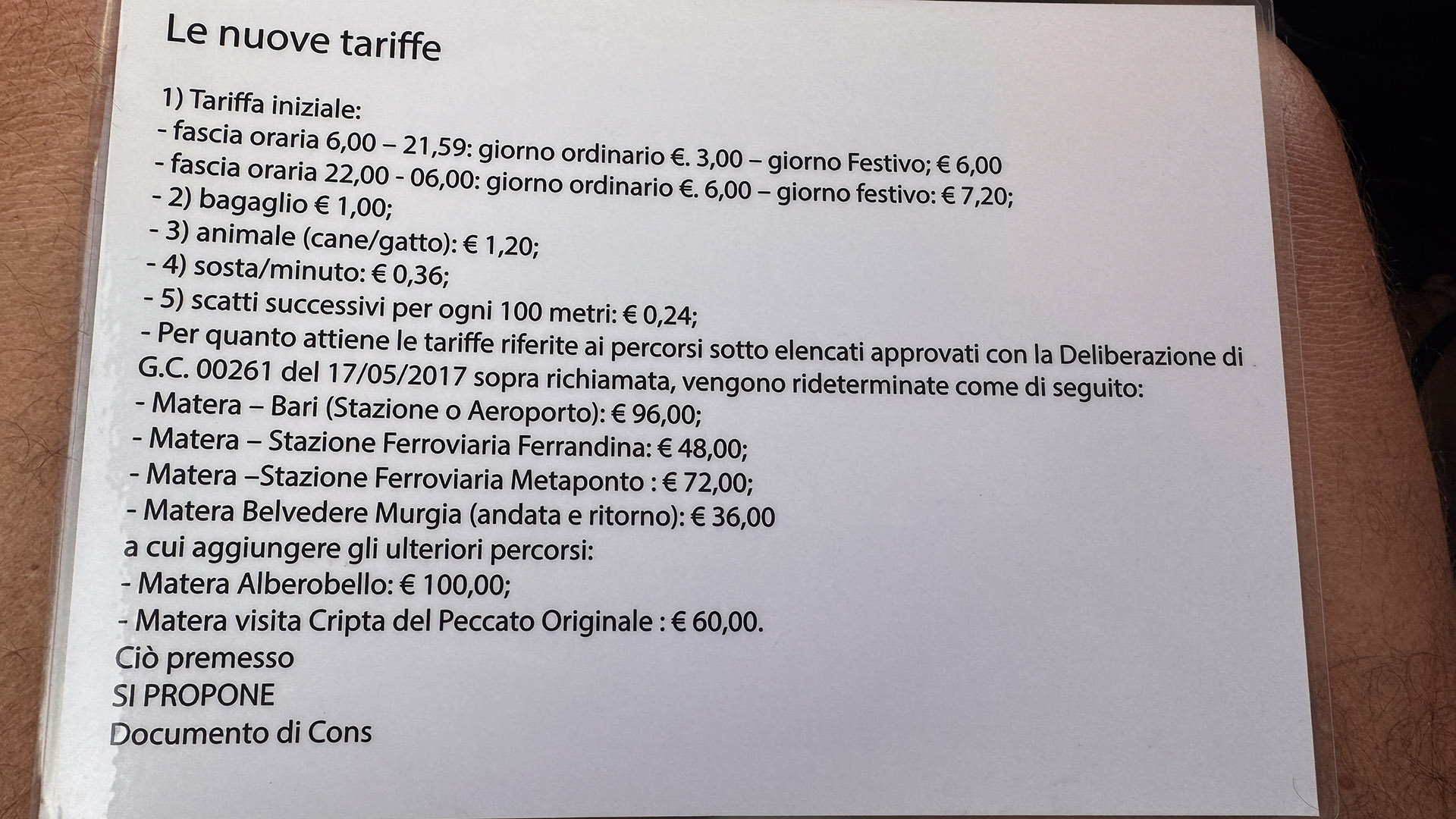 Táxi Matera