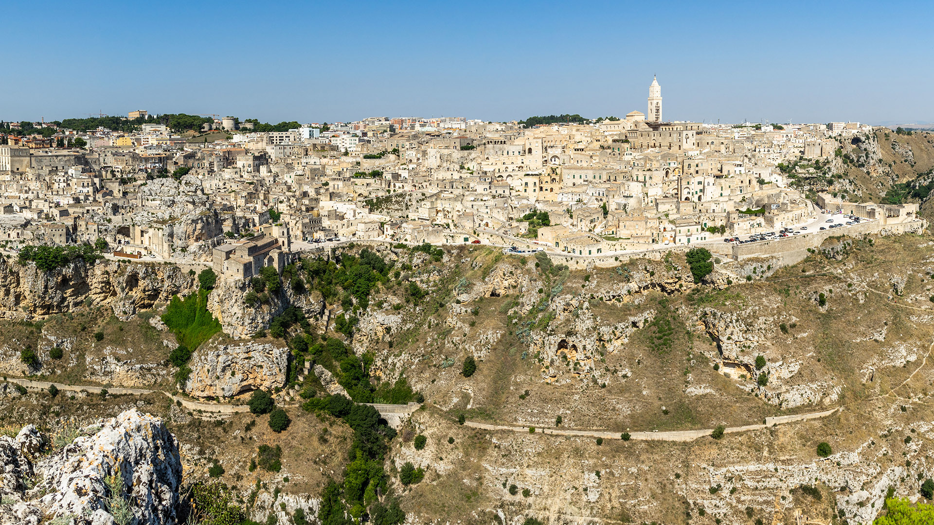 Vista do Belvedere Murgia Timone Matera