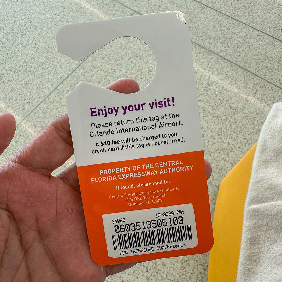 Como usar o Visitor Toll Pass em Orlando 7 Como usar o Visitor Toll Pass em Orlando 1