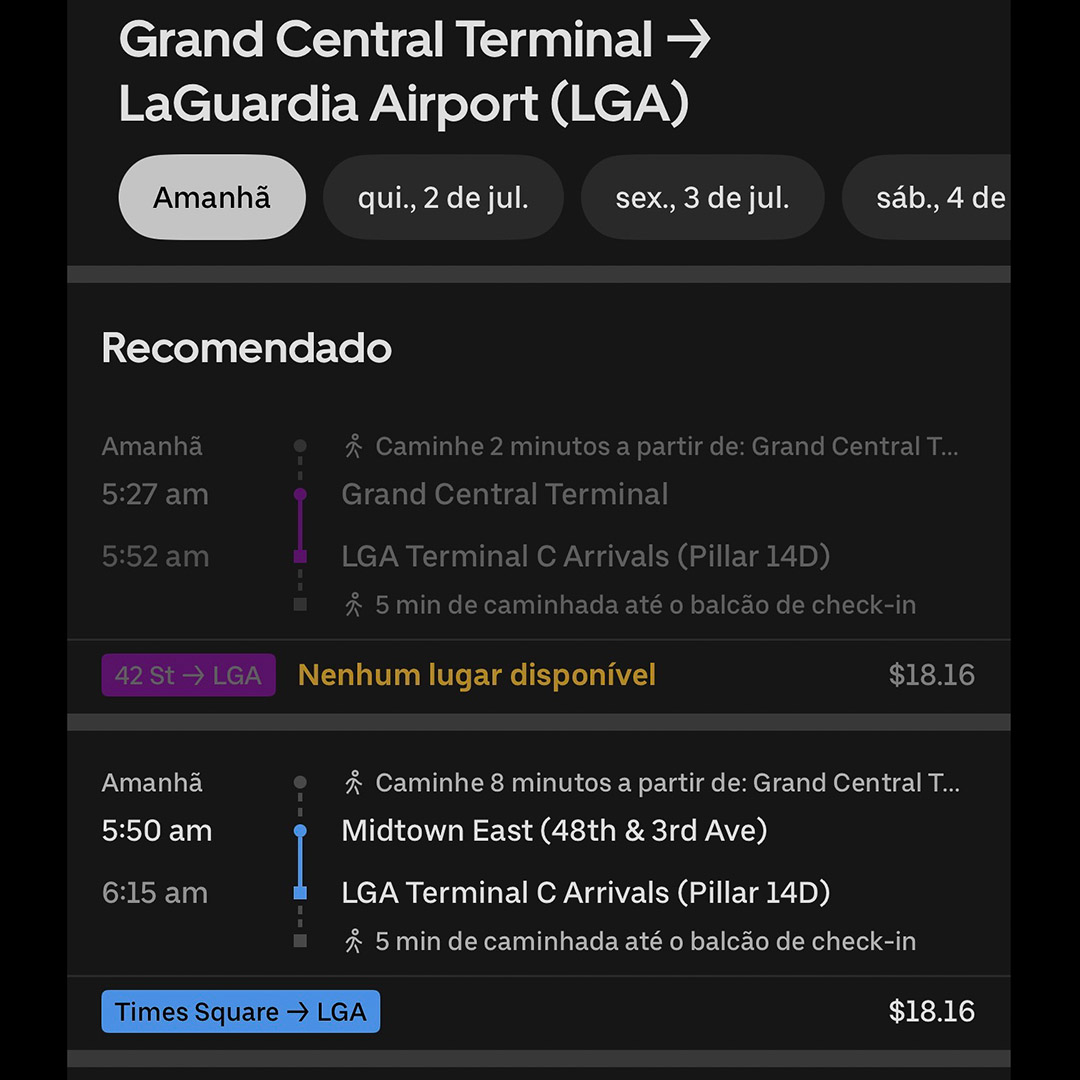 Nova York: transporte de/para o aeroporto LaGuardia 15 Uber Shuttle no Aeroporto LaGuardia